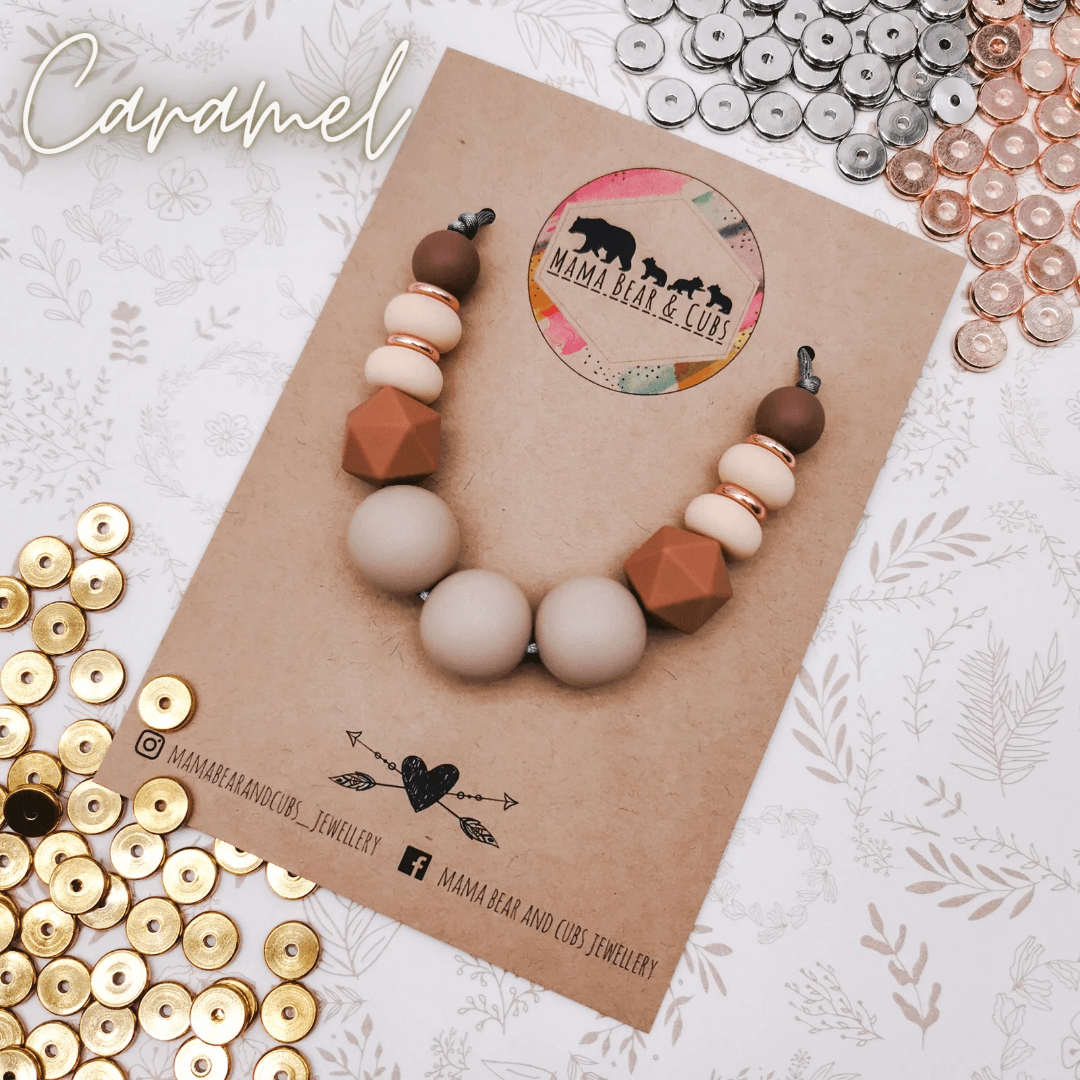 Bear and rose teething best sale necklace