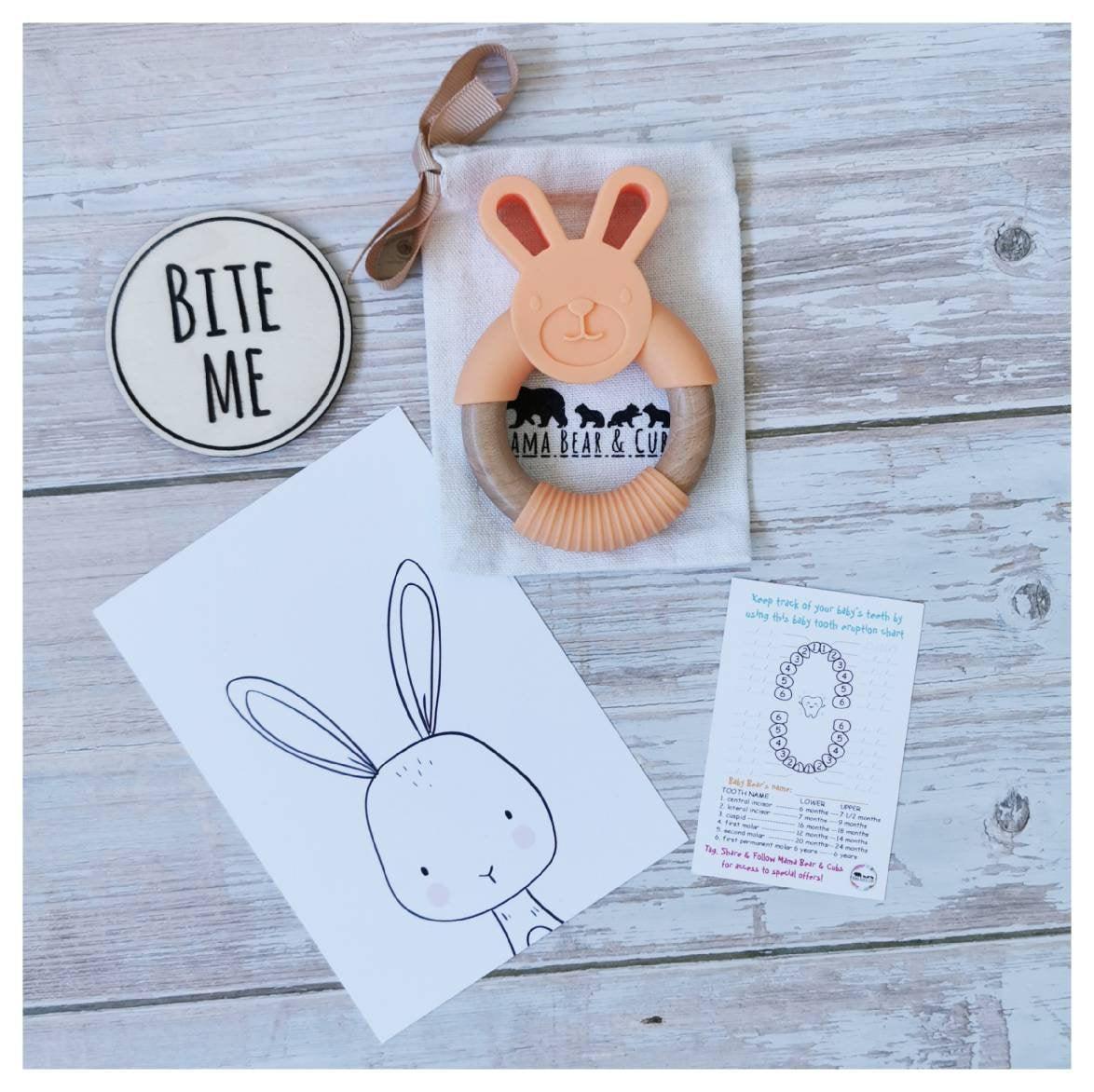 Silicone on sale bunny teether