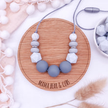 Load image into Gallery viewer, Breastfeeding &amp; Teething Necklace - Pewter

