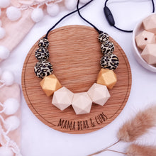Load image into Gallery viewer, Honey Leopard Silicone Teething &amp; Breastfeeding Necklace
