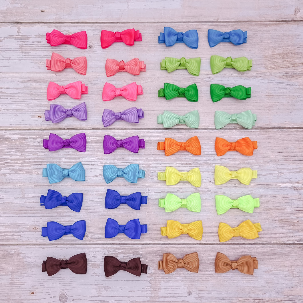 Sale Mini Bow Clips (1 of each set available)