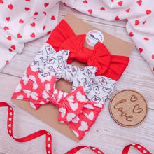 Load image into Gallery viewer, Valentines Bow Bundle of 5 - Red
