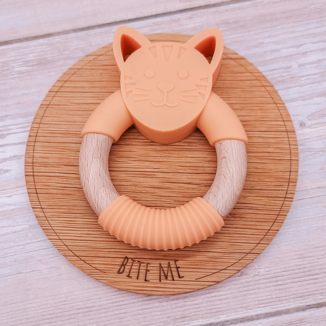 SALE Orange Kitty Teether