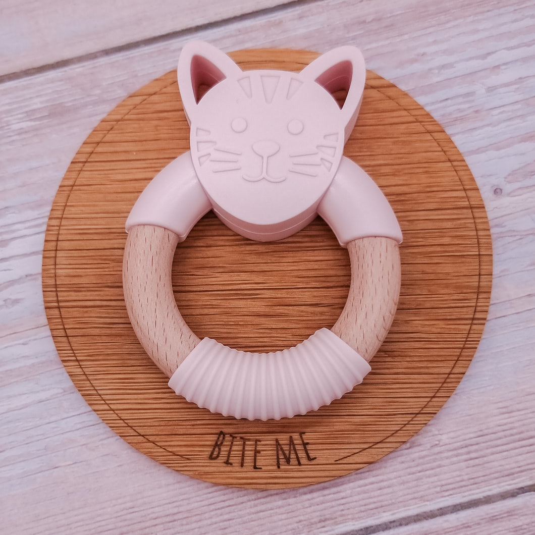 SALE Cream Kitty Teether