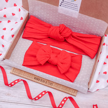 Load image into Gallery viewer, Mama &amp; Mini Matching Valentines Headbands - Fluffy Hearts
