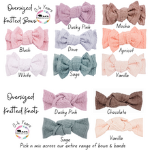 Load image into Gallery viewer, NEW Oversized Knitted Bows
