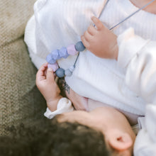 Load image into Gallery viewer, Breastfeeding &amp; Teething Necklace - Iced Lavender
