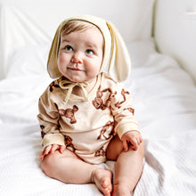 Load image into Gallery viewer, Bunny Print Romper

