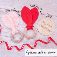 Load image into Gallery viewer, Red Hearts Bow Headband
