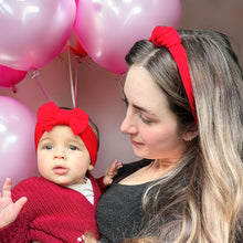 Load image into Gallery viewer, Mama &amp; Mini Matching Valentines Headbands - Red
