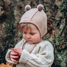 Load image into Gallery viewer, Baby Bear Bonnet - Mocha
