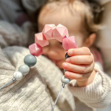 Load image into Gallery viewer, Pink Lunar Silicone Teething Necklace &amp; Breastfeeding Necklace
