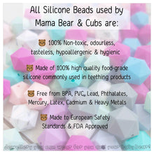 Load image into Gallery viewer, Ceres Silicone Teething Necklace &amp; Breastfeeding Necklace - Mama Bear and Cubs ltd
