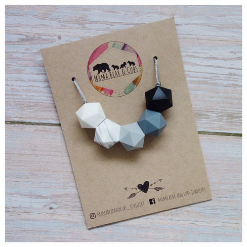 Starry Night Silicone Teething Necklace & Breastfeeding Necklace - Mama Bear and Cubs ltd