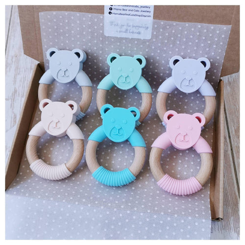 Bear Teether - Mama Bear and Cubs ltd