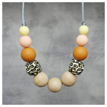 Load image into Gallery viewer, Sahara Silicone Teething Necklace &amp; Breastfeeding Necklace - Mama Bear and Cubs ltd
