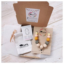 Load image into Gallery viewer, Sahara Silicone Teething Necklace &amp; Breastfeeding Necklace - Mama Bear and Cubs ltd
