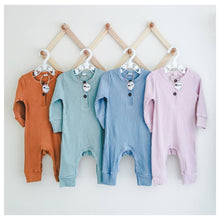 Load image into Gallery viewer, Ribbed Baby Romper - Mama Bear and Cubs ltd
